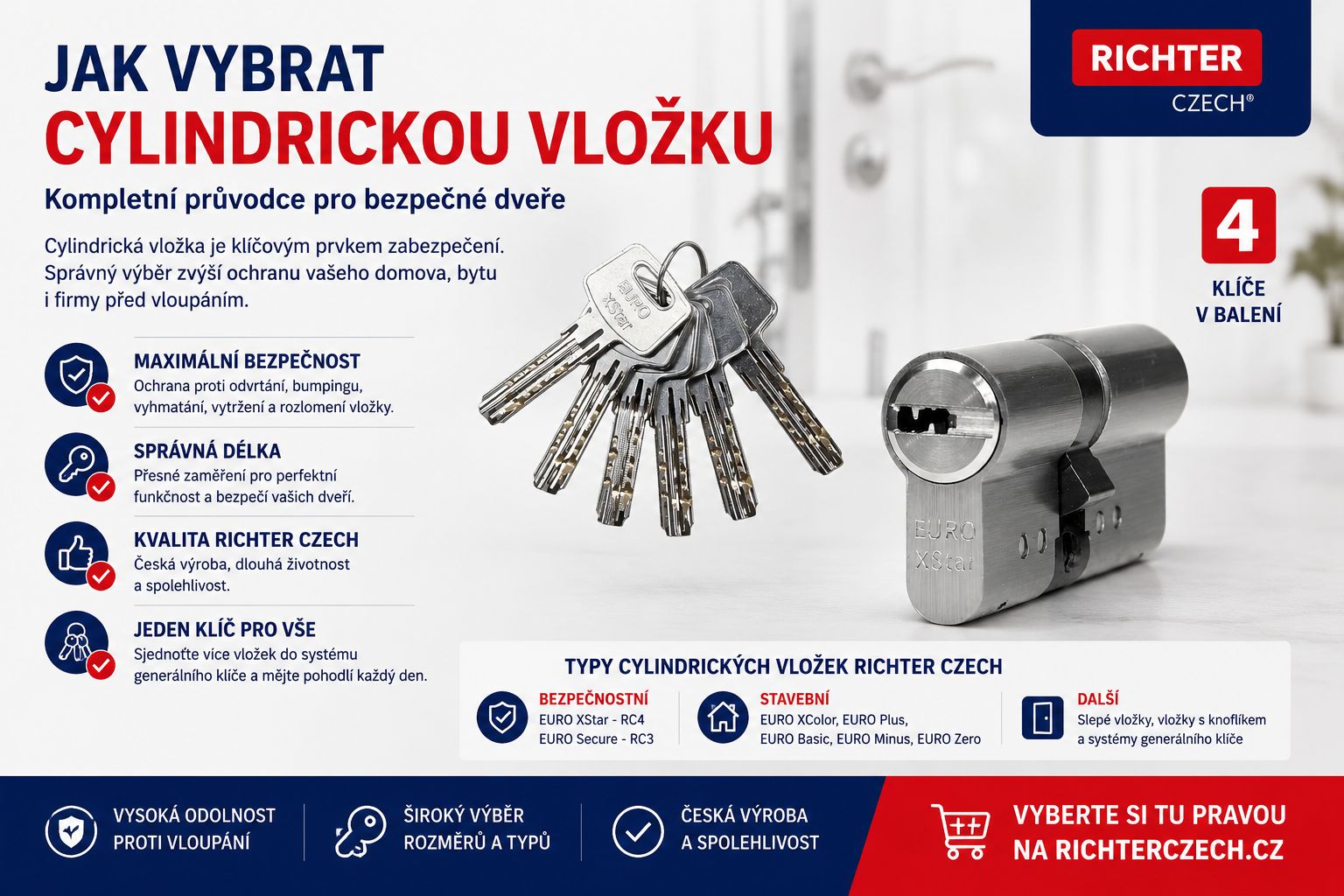 Jak vybrat cylindrickou vložku