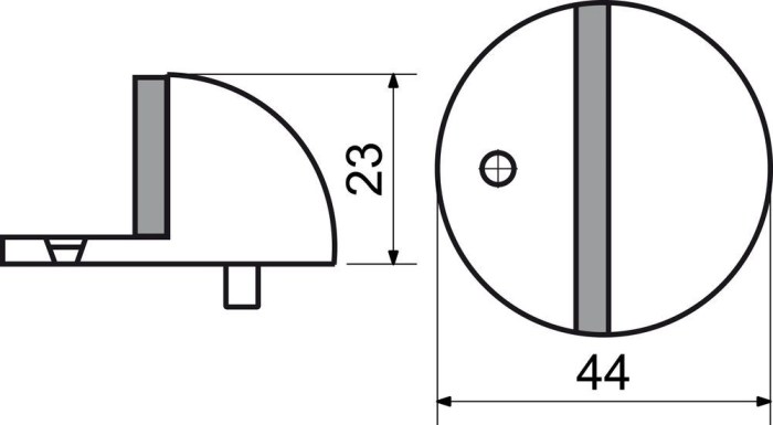 Dveřní zarážka Richter Czech RDS.013.BRNI