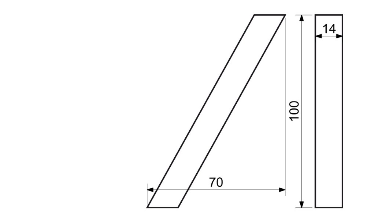 Hliníkové domovní lomítko RN.100LV./.AL.C.3D