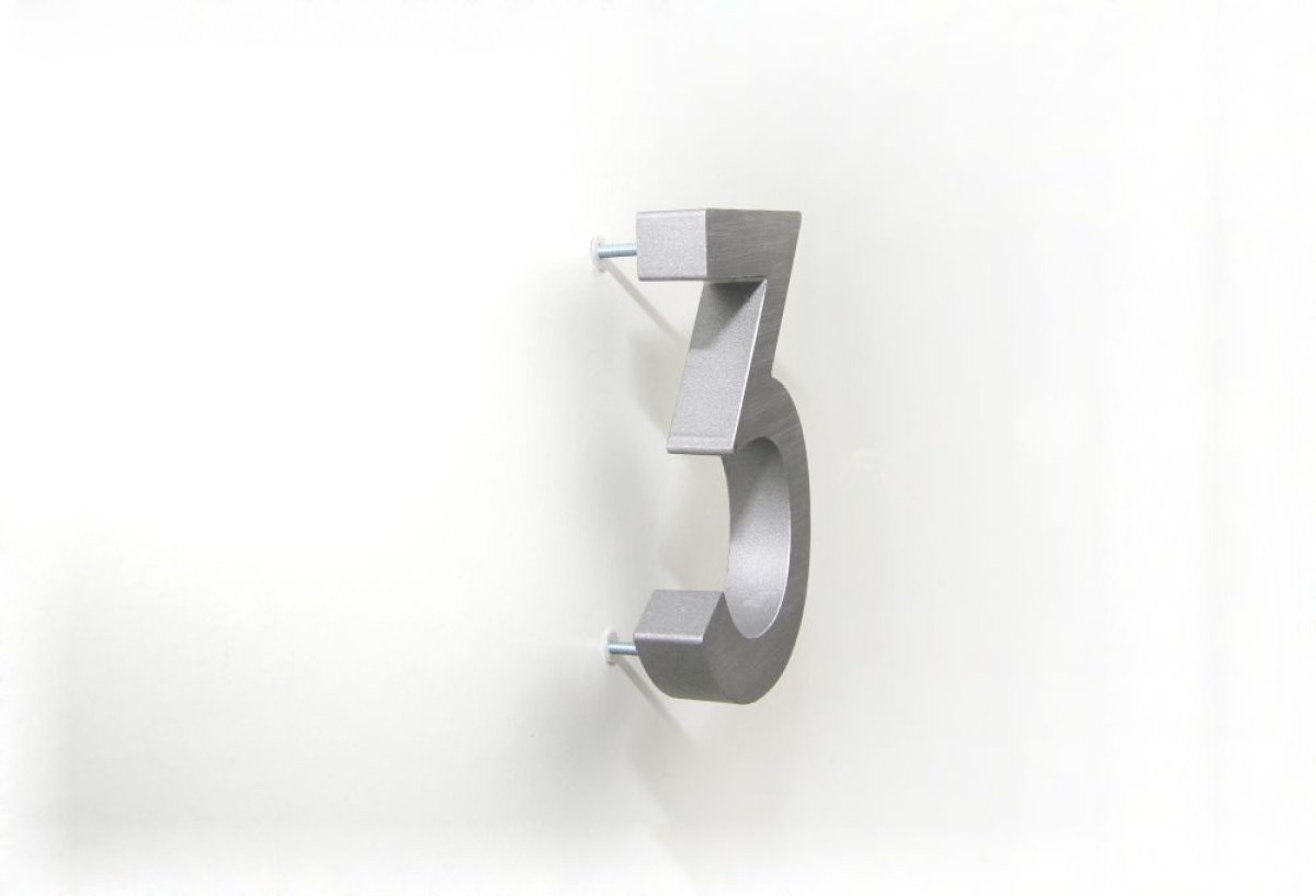 Hliníkové domovní číslo RN.100LV.4.AL.3D