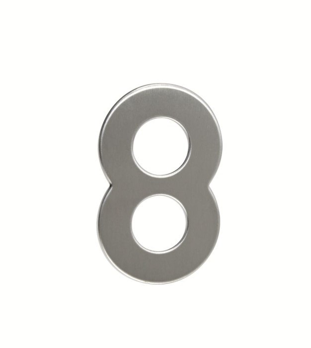Nerezové domovní číslo RN.95L.8.N