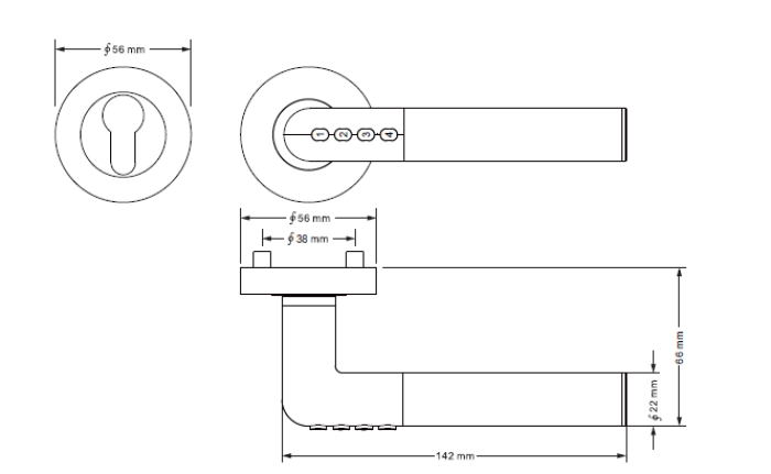 Smart handle SET H.02/ EN.304.BS